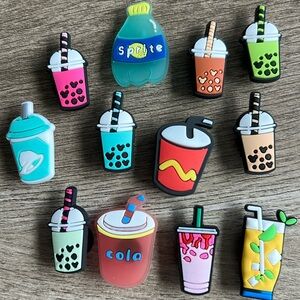 Jibbitz. Boba and Bubbles. Set of 12. Share with friends. Crocs and similar.